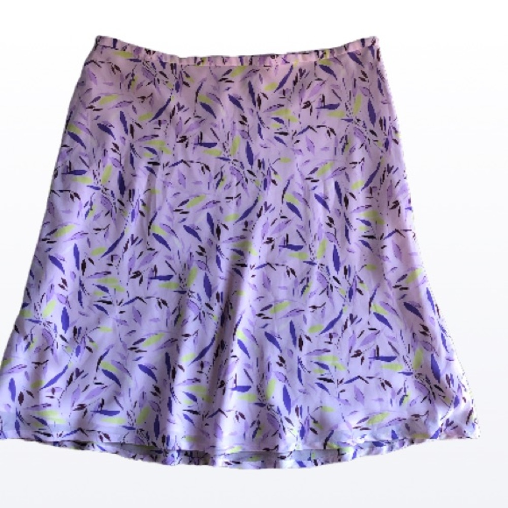 Old navy purple floral light weight airy summer skirt size 14